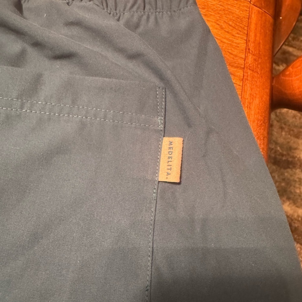 Women's Medelita Blue Scrub Pants, XLarge - Picture 4 of 8